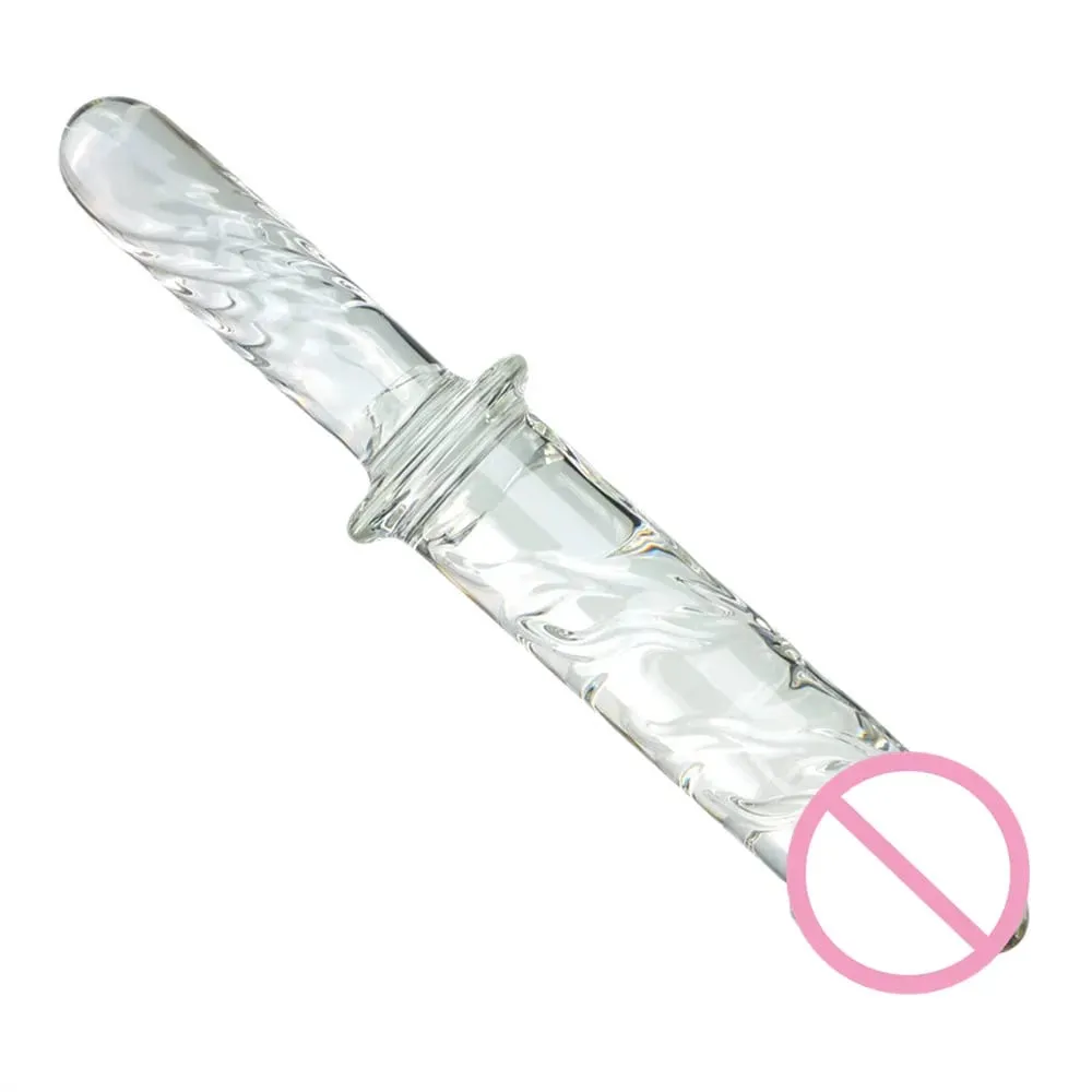 Large Crystal Glass Dildo Big Anal Plug Sex Toy For Women Vagina Massage For Famale Masturbation Penis G-spot Clitoris Men Adult