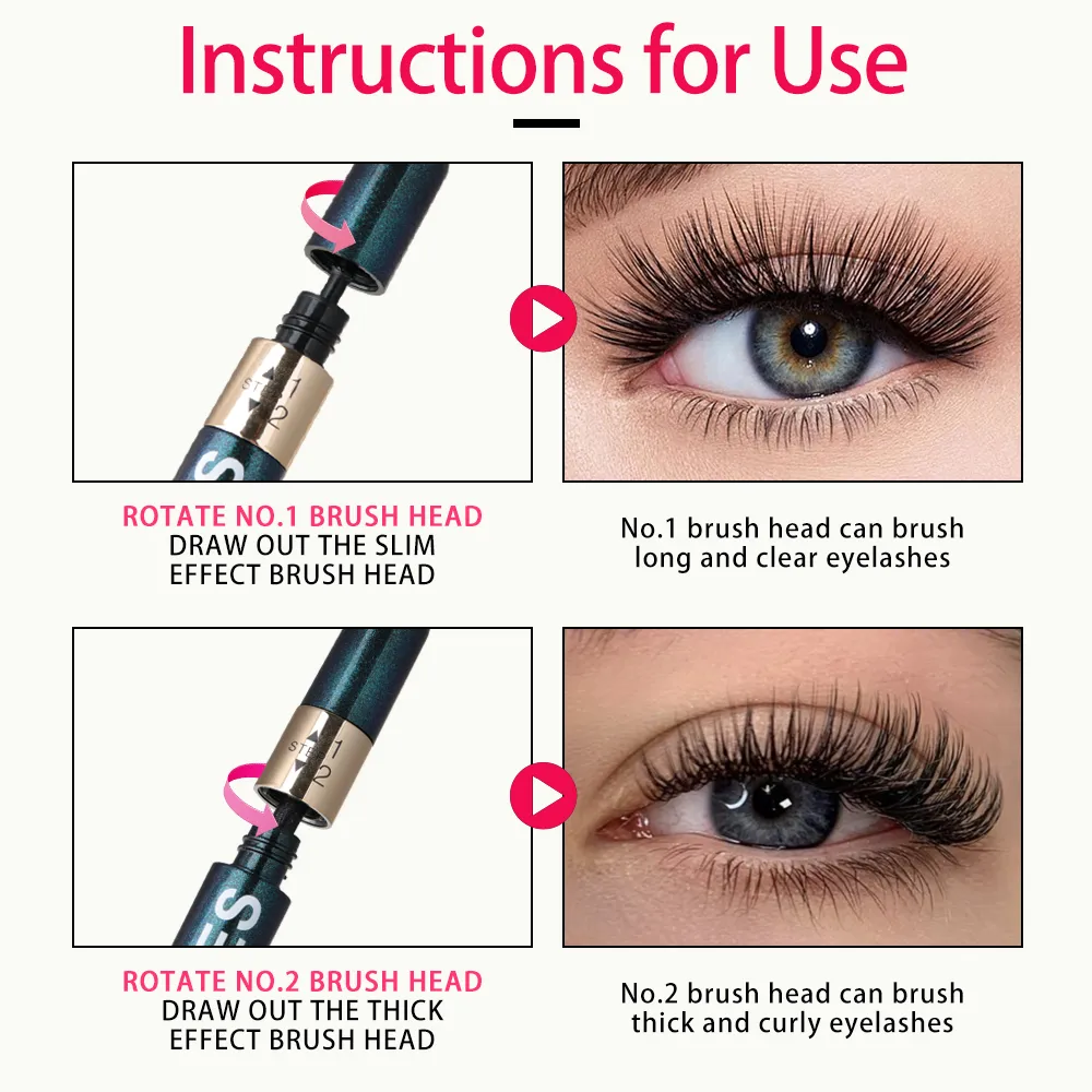 Slim Curly Eye Black Waterproof and Sweat Proof Long-Lasting Makeup Effect Easy to Apply and Create Natural Eyelashes