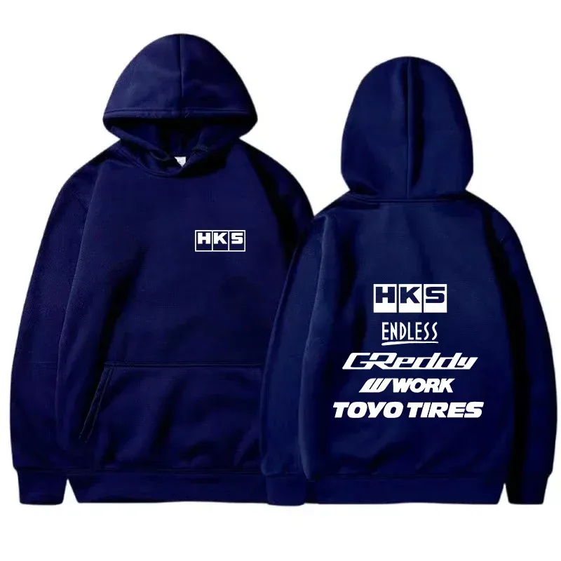 2025 Herrmode Cool Hoodie Japan JDM Modifierad Bil HKS ENDLESS Hoody Herr Dam Vintage Casual Sweatshirt Långärmade tröjor