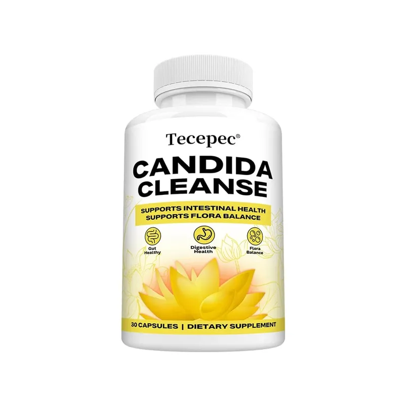 Candida Cleanse Capsules – Détox du côlon intestinal, équilibre de la flore intestinale, favorise la digestion, soulage les ballonnements, supplément antioxydant
