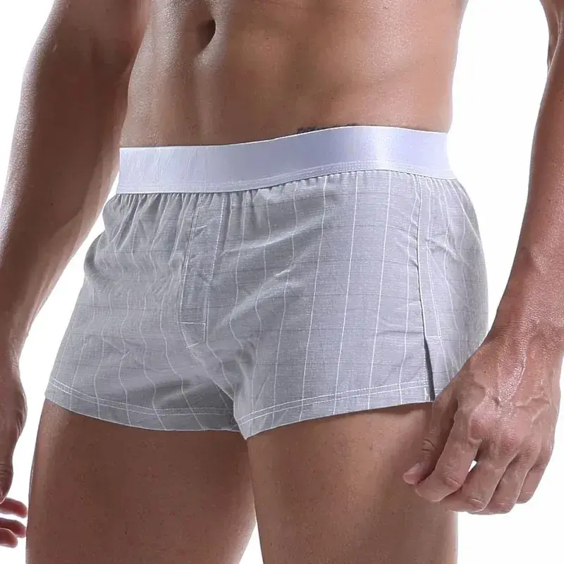 Men Cotton Boxers Shorts Loose Multicolor Male Plaid Underwear Homewear Comfortable Arrow Pants 3256806911165516 — image 2