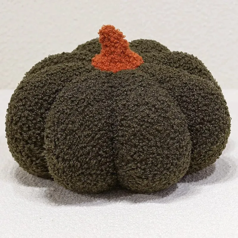 Multicolor Pumpkin Plush Pillow Soft Stuffed Pumpkin Cushion Home Decoration Cute Plush Toy Halloween Gift Bedside Bed Cushion