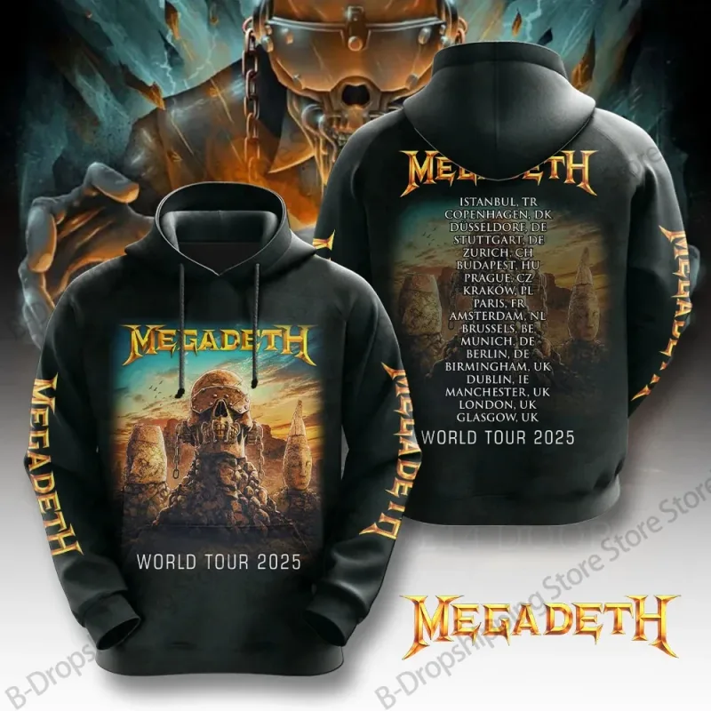 Metal Rock Band Megadeth 3d Print Hoodie Men Women Fashion Long Sleeve Hoodies Vintage Coat Men Sweatshirt Unisex Clothes NEW