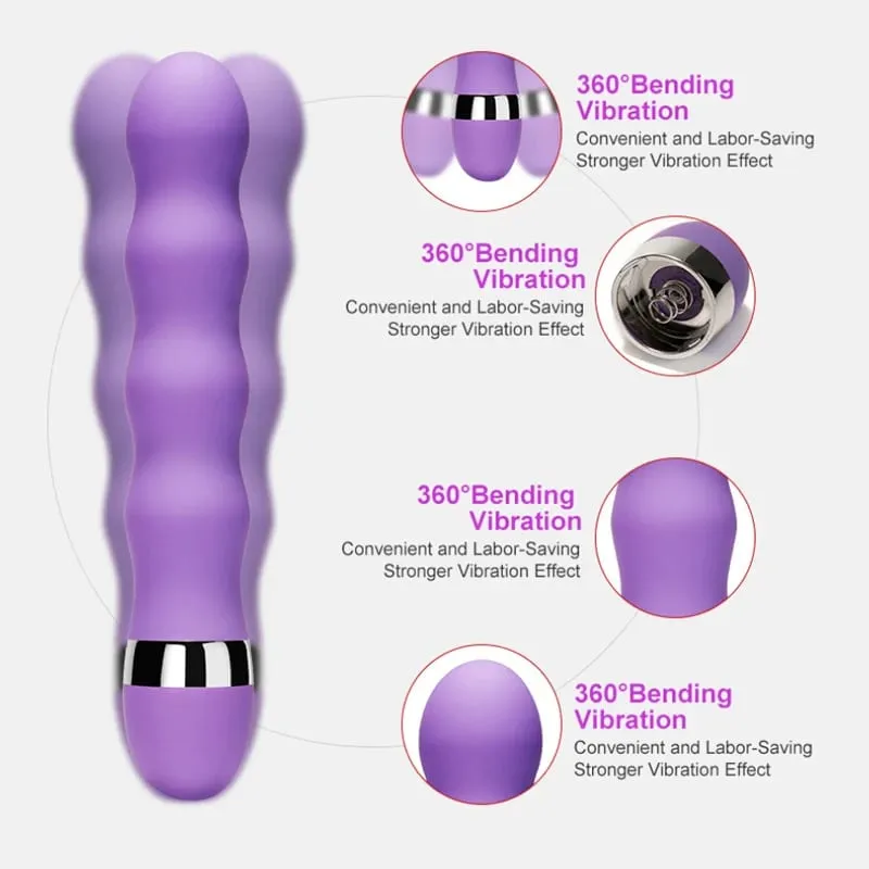 Multi Speed G Spot Vibrator Vagina Clitoris Stimulator Butt Plug Anal Adult Sex Toy for Women Men Couples Silicone Dildo