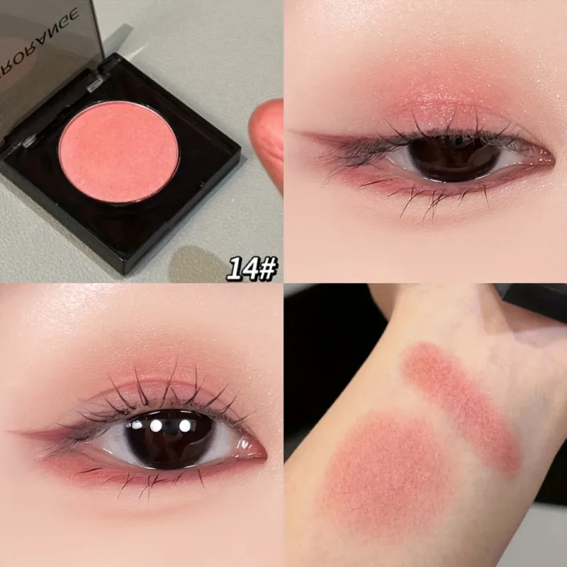 Herorange 16 Color Eyeshadow Highlight Palette Matte Shimmer Orange Brown Pink Champagne Waterproof Portable Festival Mak