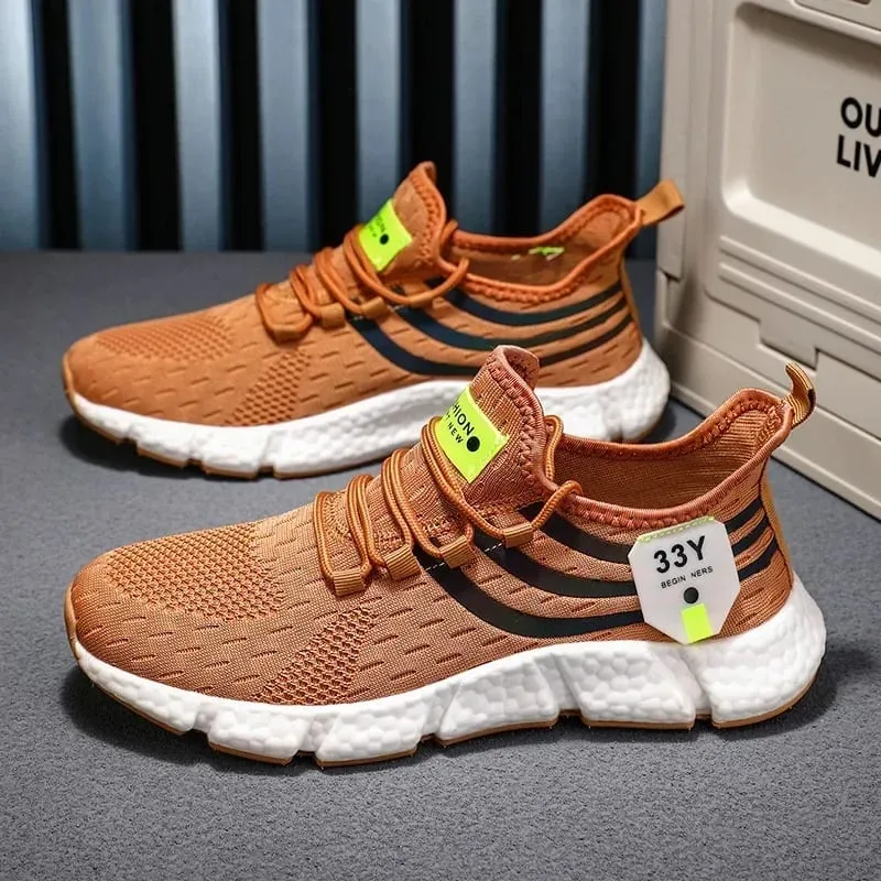 Men Casual Sport Shoes Breathable Lightweight Sneakers Unisex Outdoor Mesh Running Shoe Athletic Jogging Tenis Walking Shoes Men