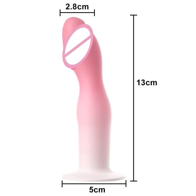 Simulation Dildo With Liquid Silicone Masturbation Sex Toys With Suction Cups Female G point Anal Plug Massage Adult Products