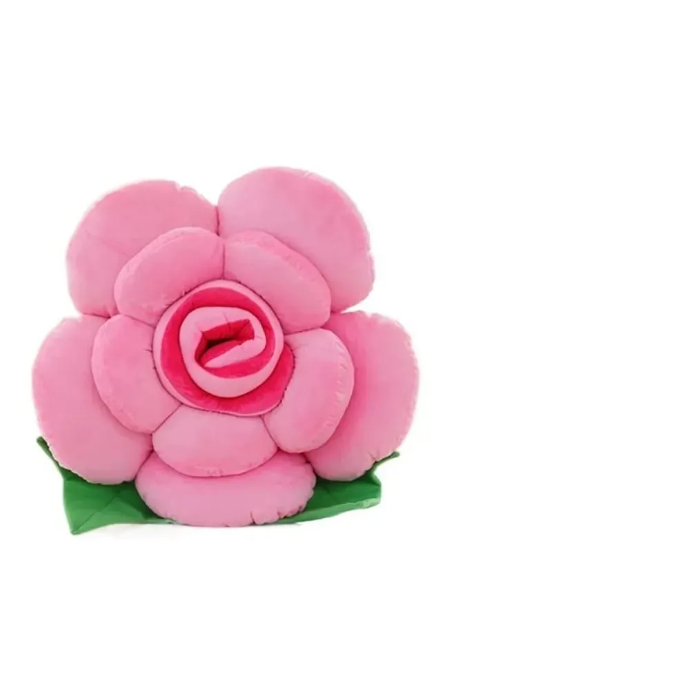 New Large Rose Shaped Pillow Simulated Colorful Sofa Flower Cushion Plush Car Interior Cushion Wedding Party Supplies