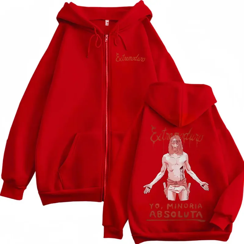 Band Extremoduro Yo,minoria Absolvta Zipper Hoodies Men Women Fashion Gothic Retro Jacket Sweatshirt Casual Fleece Zip Up Hooded