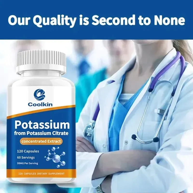 Potassium Citrate - for Heart Cardiovascular Kidney Nerve Health Containing Essential Minerals