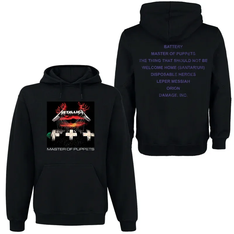 Band Rock Dark Wind Hoodie Men's Street Hip Hop Top Comfortable Hooded Sweater Fall_Winter Personality Men's Clothing