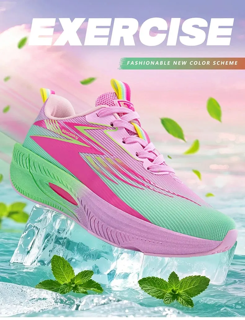 Breathable Running Shoes Men Carbon Board Speciality Marathon Sports Women's Athletic Sneakers Comfortable Men's Walking Sneaker