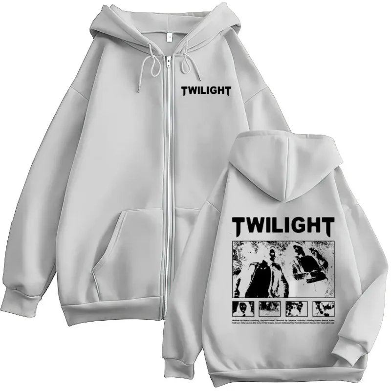 Twilight Edward Cullen Bella Swan Vampire Werewolf Zipper Hoodies Men Women Clothing Oversized Zip Up Hooded Sweatshirts Jackets