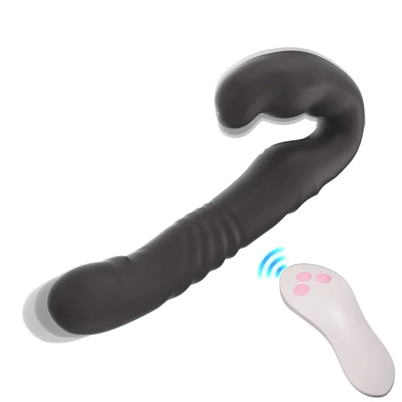 Thrusting Vibrator Sex Toys for Women Strap-on Double Heads Dildo Vibrators G Spot Clitoral Rabbit Vibration Masturbator