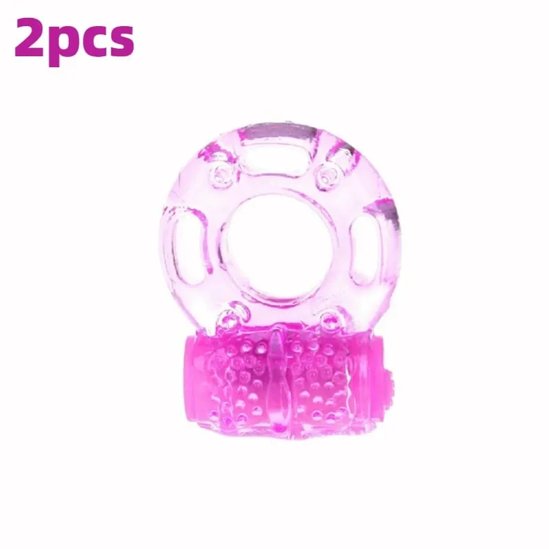 Vibrating Clitoral Stimulator Strong Penis Erect Cock Ring Cage Erection Enhance Sex Ability Product Sex Toys For Men Couple