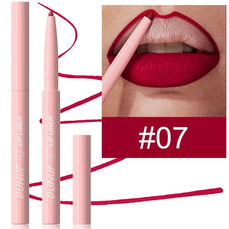 6Pcs Velvet Matte Lip Liner Pencil Set High Pigment Smooth Silky Texture Easy to Color & Define Lip Contours Daily Lip Makeup
