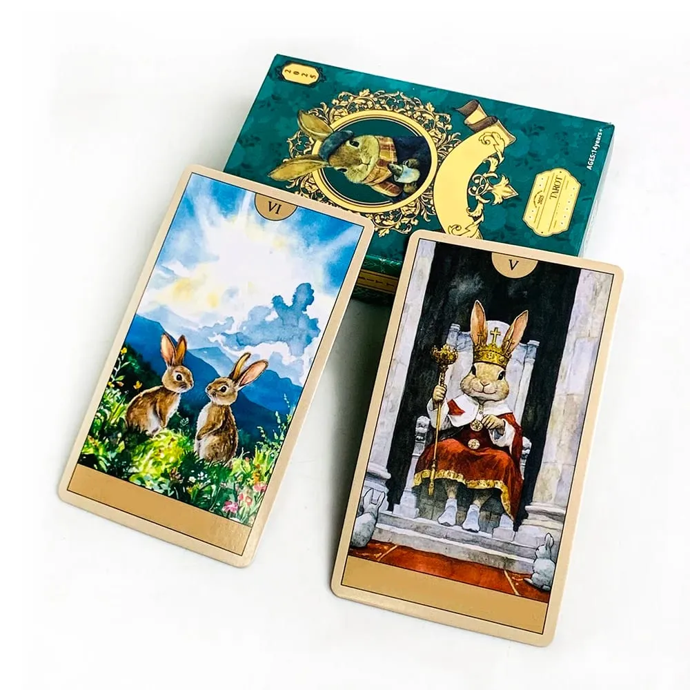 2026 New Tarot Cards 78 Card Tarot Deck English Version Destiny Prediction Divination Board Game Family Gathering Card Game