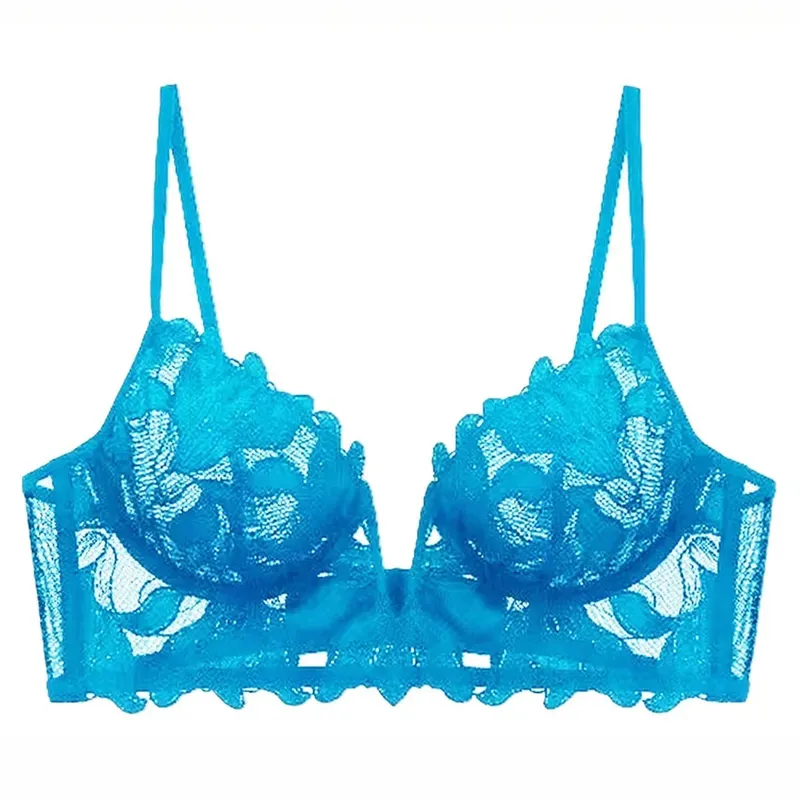 Women Lace Lingerie Set Elegant Sexy Bra Set See Through Underwear Ventilate Ladies Bra and Panty Set