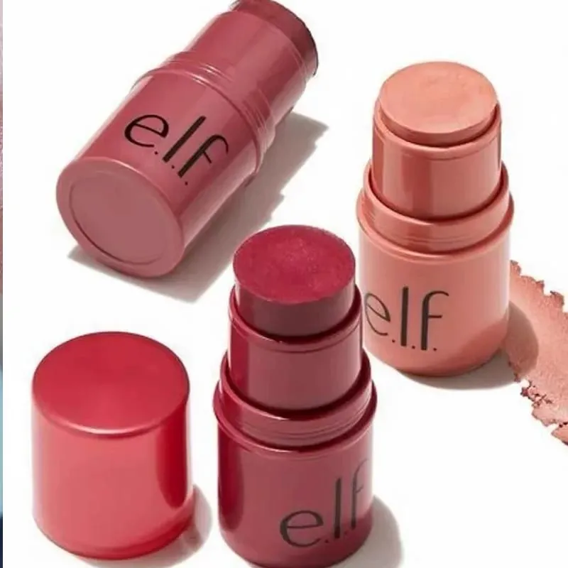 Elf Blush Contour Đa chức năng Blush Stick Kép sử dụng cho môi và má Matte Glow Primer Kem nền dưỡng ẩm Thu nhỏ lỗ chân lông