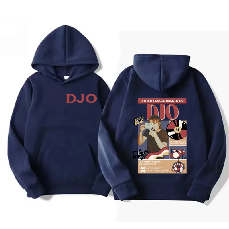 Djo Back on You Tour 2026 Music Concert Graphic Sweatshirt Joe Keery New Fans Gift Hoodie Men Women Retro Cozy Oversized Hoodies