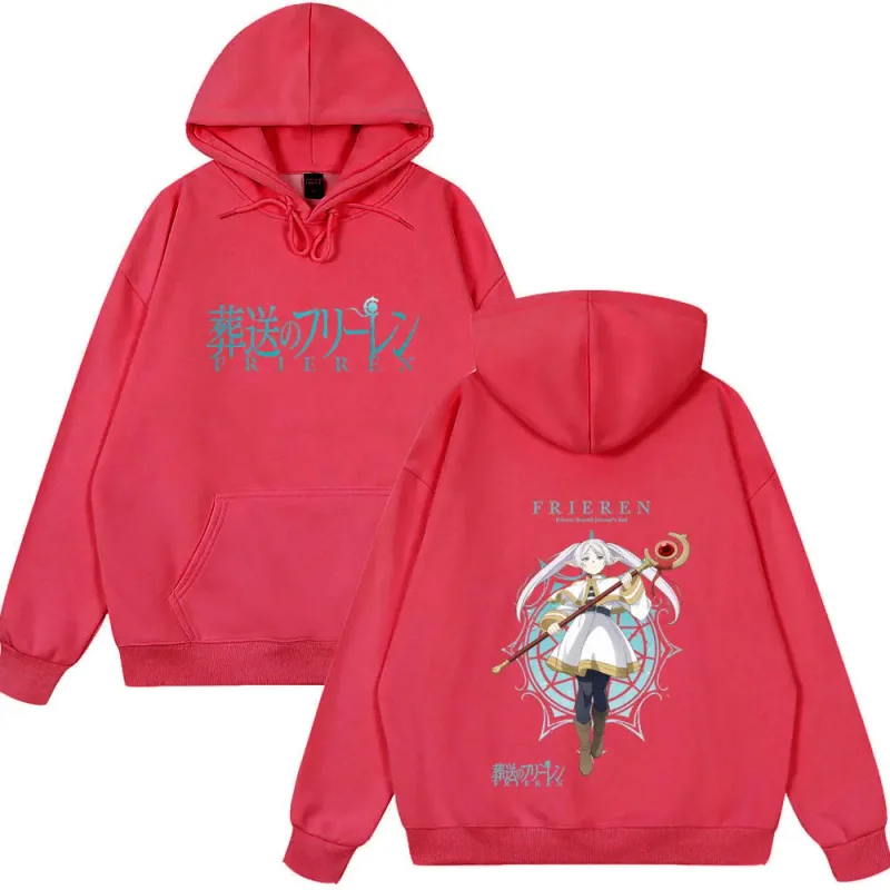 Vintage Wear Anime Frieren: Beyond Journey's End Frieren Graphic Tops Men Women Fashion Long Sleeve Casual Streetwear Funny Tops