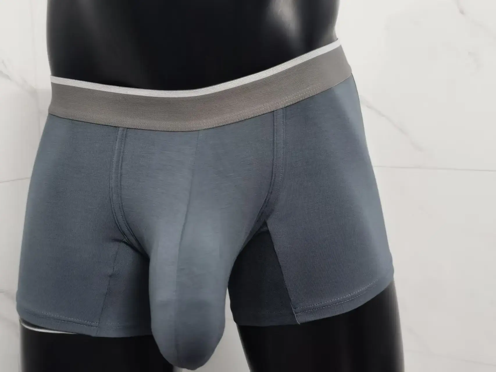 Men Modal Boxer Briefs Breathable Cooling Big Pouch Underwear Soft Mens Boxers Comfortable Male Panties with Extra Large Pouch