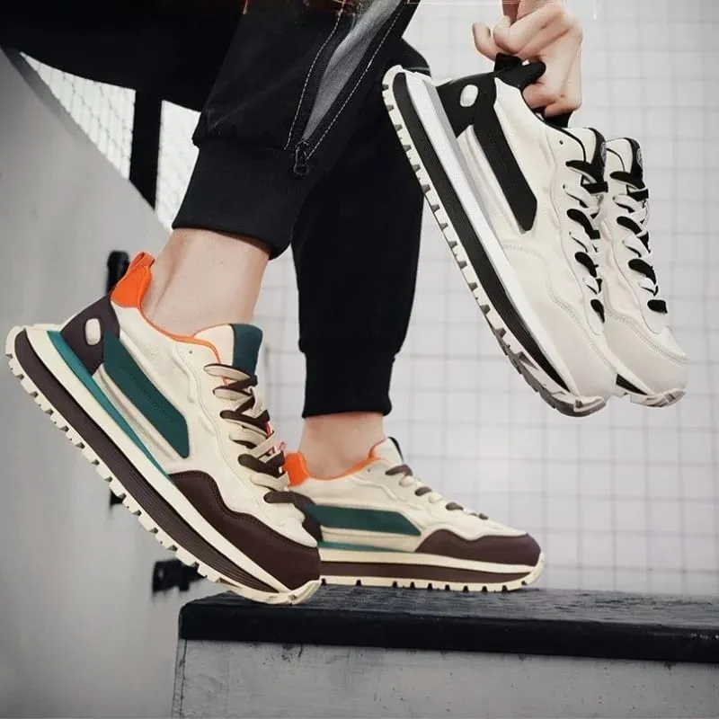 Men Sneakers Platform Casual Shoes New Lace Up Running Shoes Outdoor Non-Slip Footwear Fashion Height Increasing Men Shoes