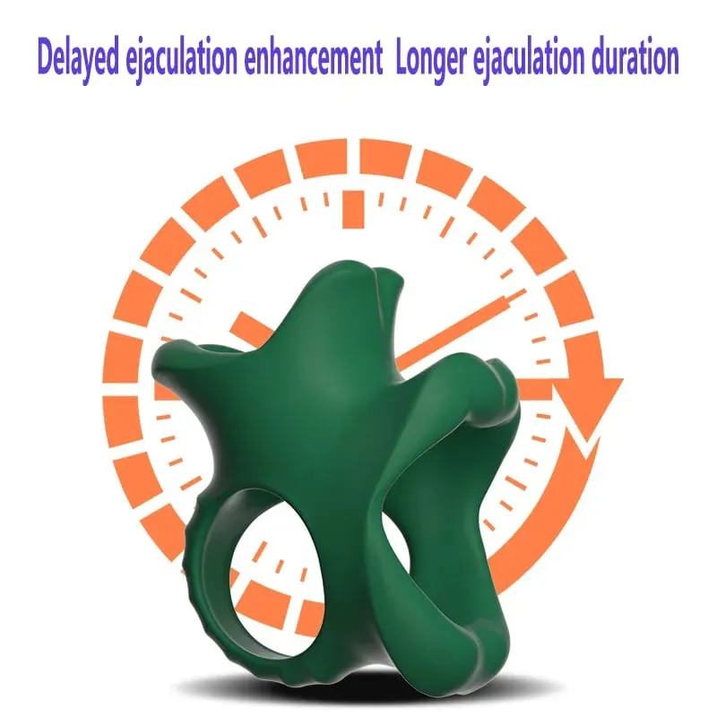 Sexy lip Mouth Penis Ring Male Penis Enlarger Extender Testicle Restraint Cock Ring Lock the Sperm Male Penis Training Sex Toys