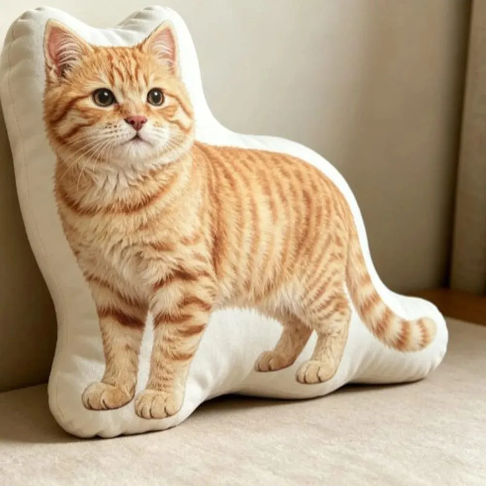 Dog Shaped Pillow Animal Throw Pillow Decorative Animal Pillow Soft Fabric Shiba Dog Cushion PP Cotton Filling