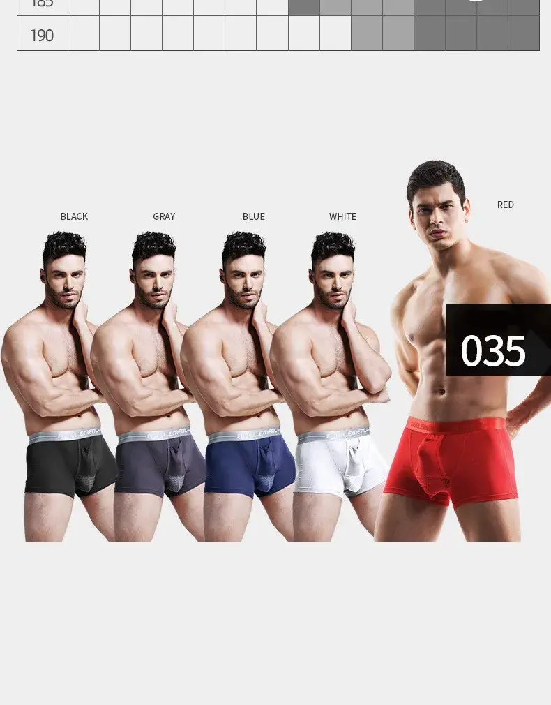 Calzoncillos Bóxer para hombre, ropa interior push-up, calzoncillos modales, bolsa de separación de balas transpirables, bragas Cueca de talla grande L-5XL