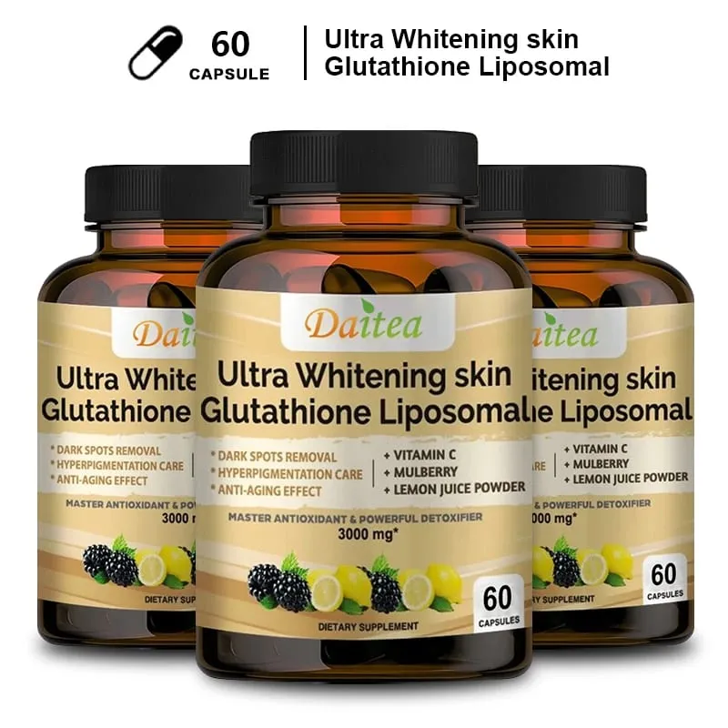 Liposome Glutathione with Vitamin C Helps Detoxify Whiten Skin and Antioxidant Anti-aging