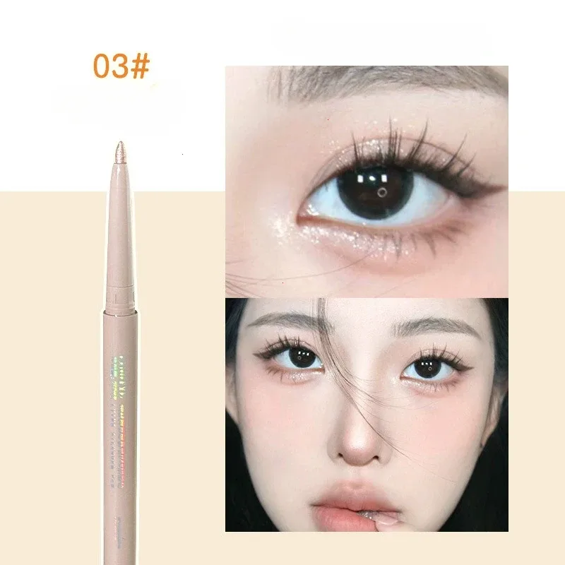 Matt Brightening Lying Selyemhernyó Shadow Pen Dual-use Eyeliner Gel Pen Bézs bőrtónus korrektor Pen Smooth Contour szemhéjfesték