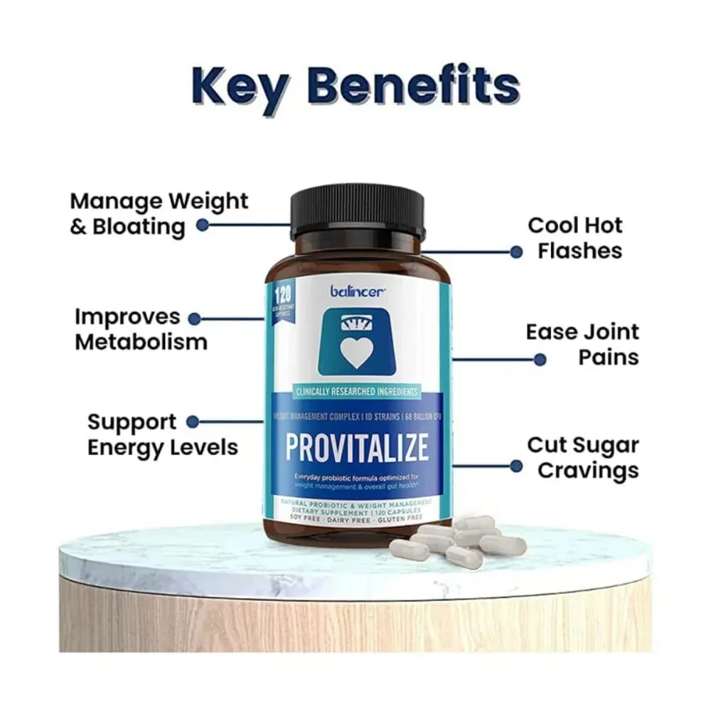 Provitalize Capsules - Support Bone & Joint and Gut Health for Digestive Health & Boosts Metabolism