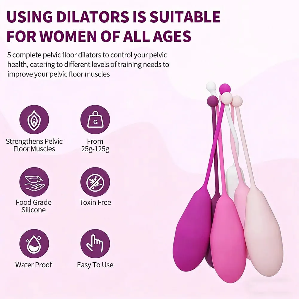 6 Set Safe Silicone Vaginal Tightening Balls Female Geisha Kegel Ball Tighten Ben Wa Vagina Muscle Trainer Sex Toy for Women