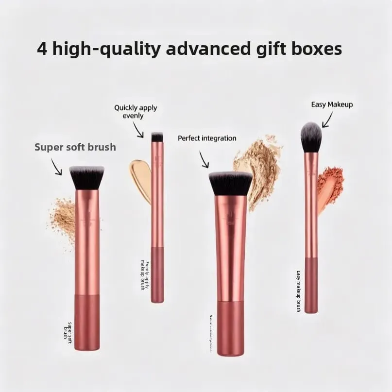 Single facial brightening contouring and contouring brush beauty tool
