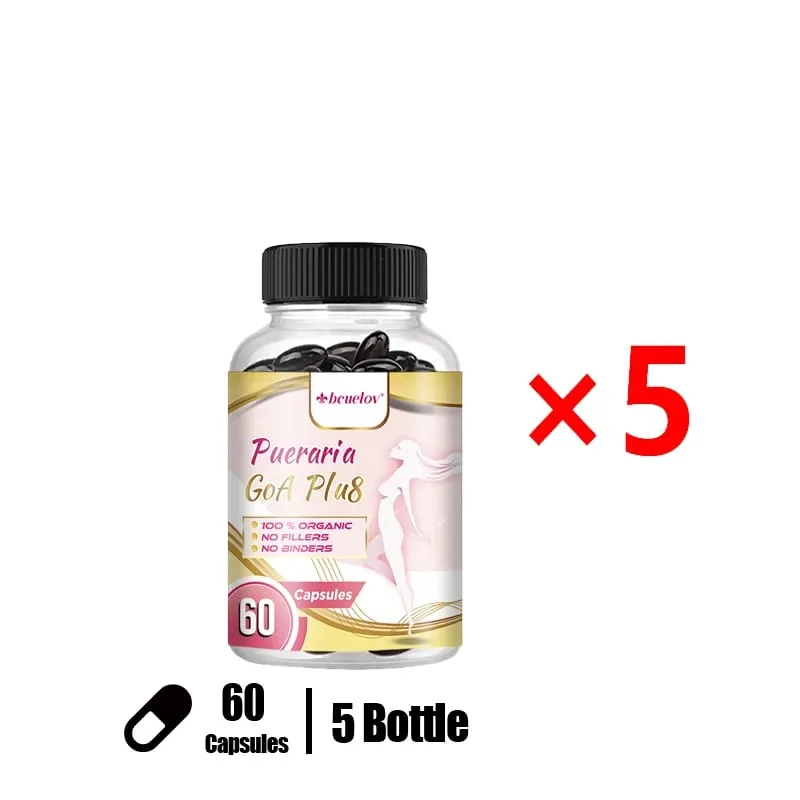 Pueraria Mirifica Capsules 500mg Help Breasts Firm Elastic & Curves Estrogen Balance Menopause Support & Skin Nourishment