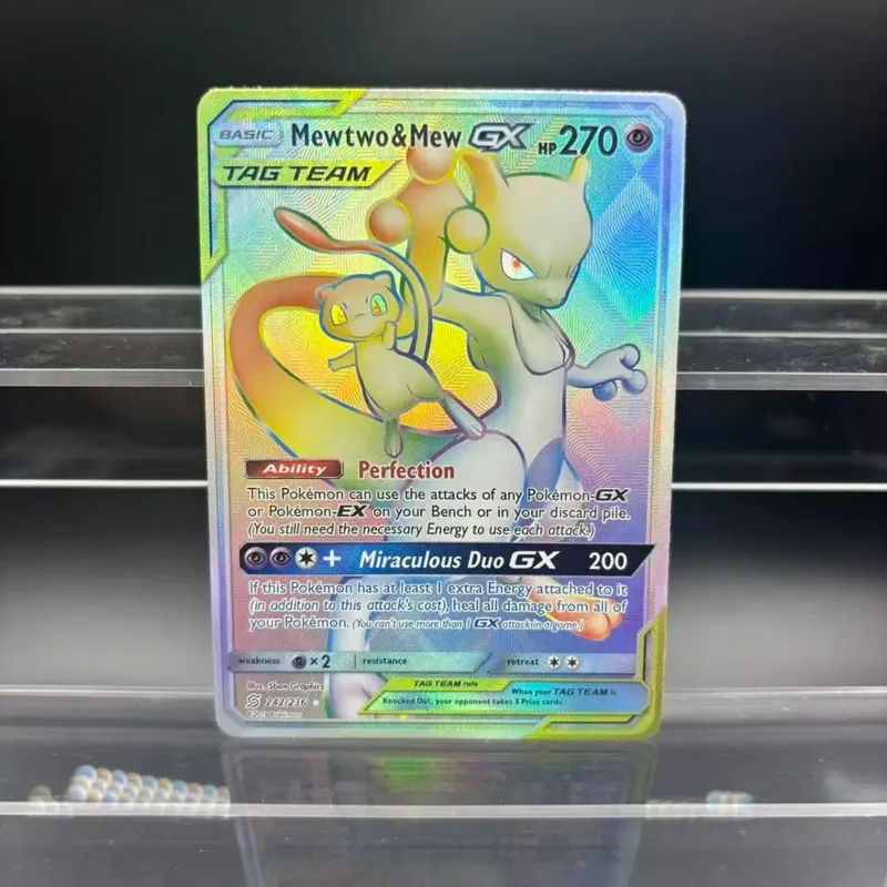DIY Collection Cards Zekrom Umbreon Espeon Mewtwo GX EN Self Made Single Card Classic Game Anime Card Gift Toy