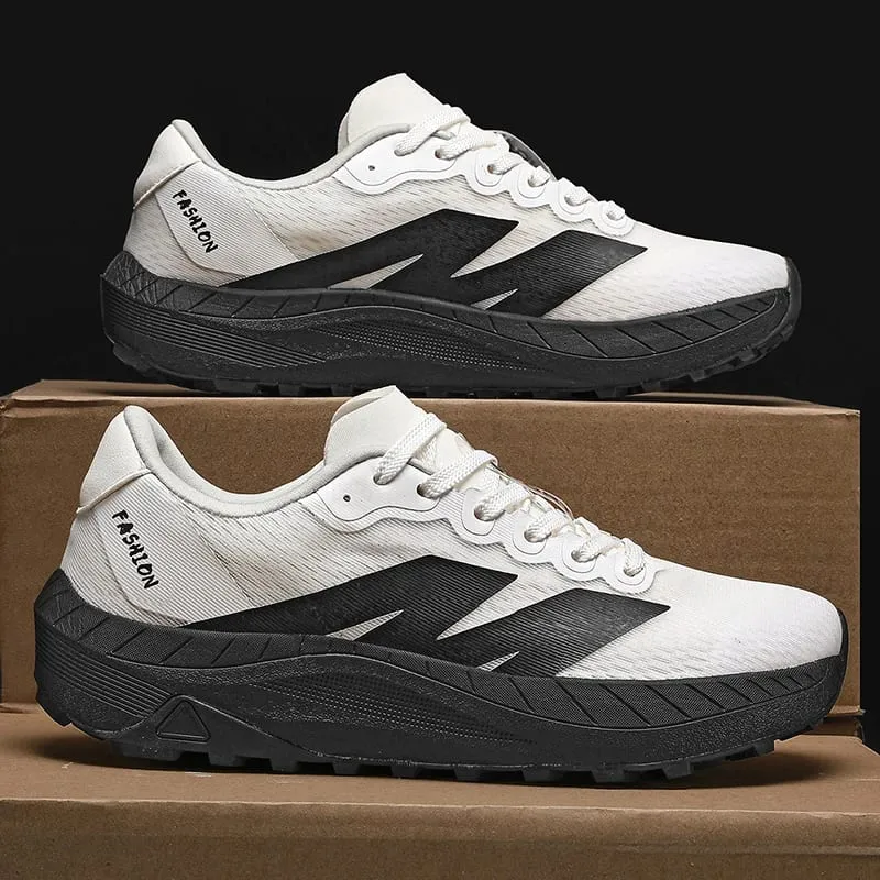 Men Outdoor Trail Running Shoes Breathable Wide toe Sneakers Non‑Slip Woman Casual Sports Shoes Trekking Off‑Road Jogging Shoes