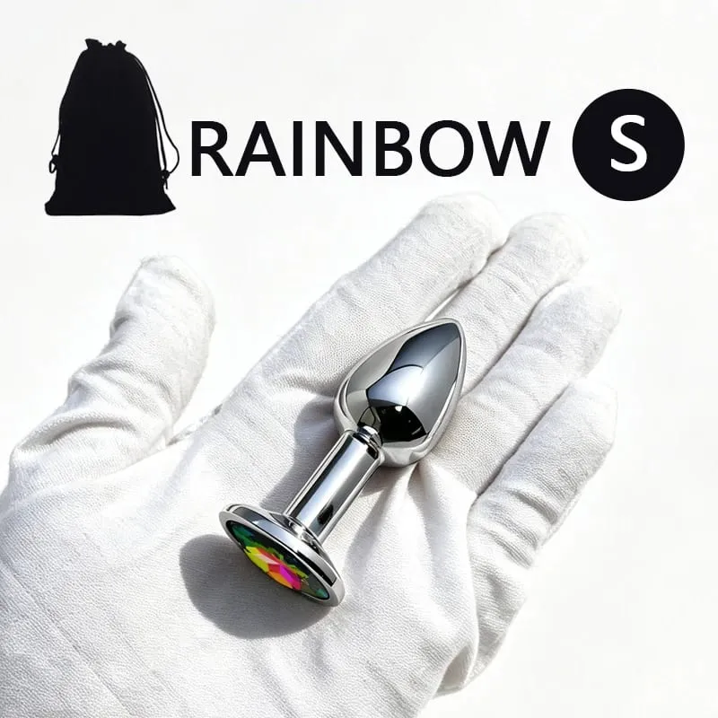 XS/S/M/L/XL Metal Anal Plug Butt Plug Sex Toy Butt Toy for Women Men Couples Adult Game Masturbator Anal Diamond Sex Toys