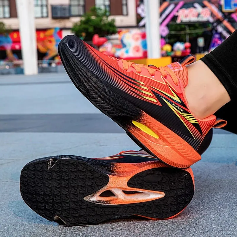 Breathable Running Shoes Men Carbon Board Speciality Marathon Sports Women's Athletic Sneakers Comfortable Men's Walking Sneaker