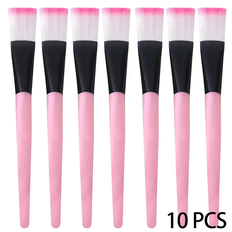 10PCS Facial Fan Mask Brushes Face Mask Applicator Tool Makeup Brushes For Esthetician Women DIY Facial Mask Cosmetic Tools