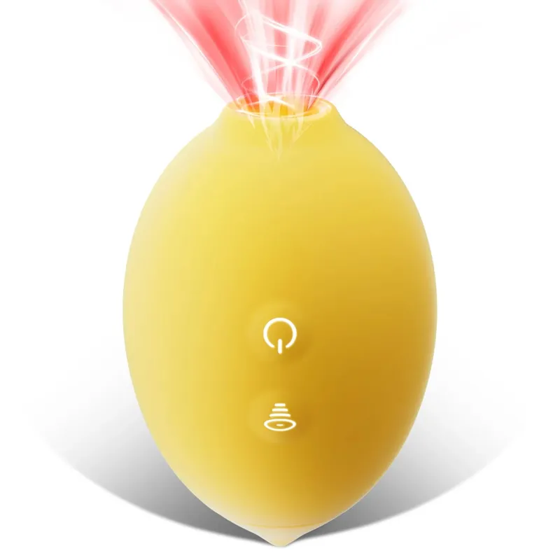 Lemon Vibrator Sucking Vibrator Clitoral Stimulator with 10 Sucking Modes Silicone Clitoral Sucker Womens Couples Sex Toy 18+