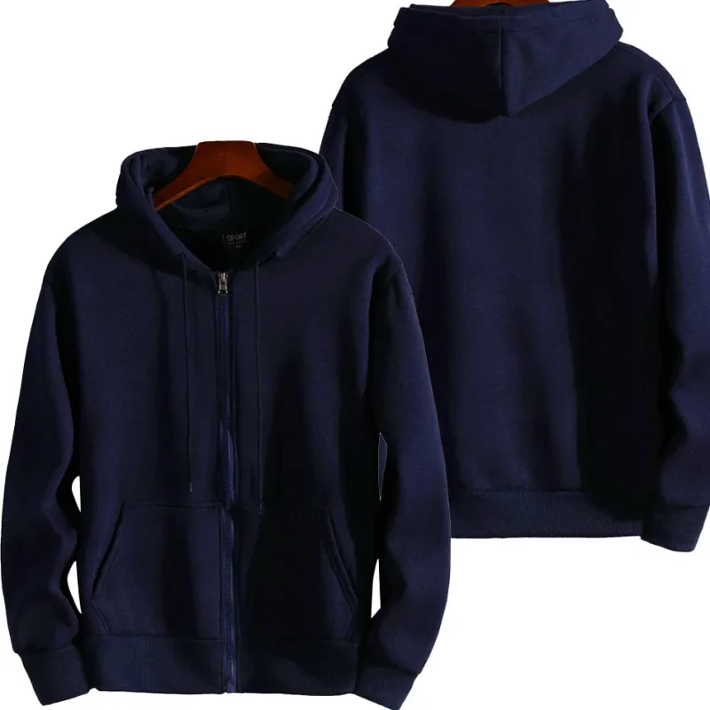 Fashion Zipper Hoodies Women/Men Fashion Long Sleeve Hooded Sweatshirt Casual Autumn Winter Sportwear Solid Clothesmens winter j