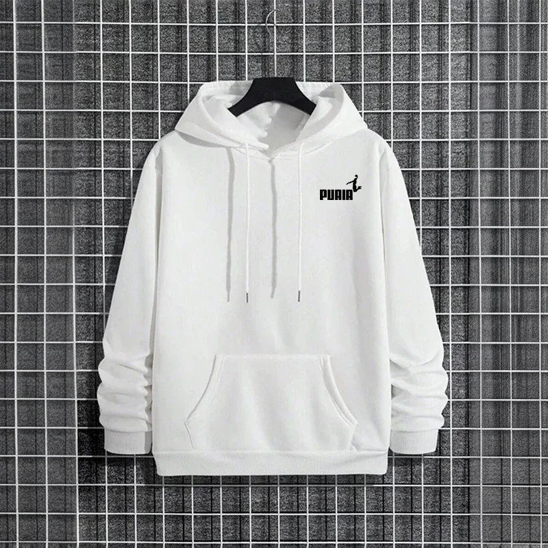 Autumn Winter Male Urban Causal Fashion Sporty Pullover 2026 New Arrival Men's Hoodies High Quality Pure Color Hooded Sweatshirt