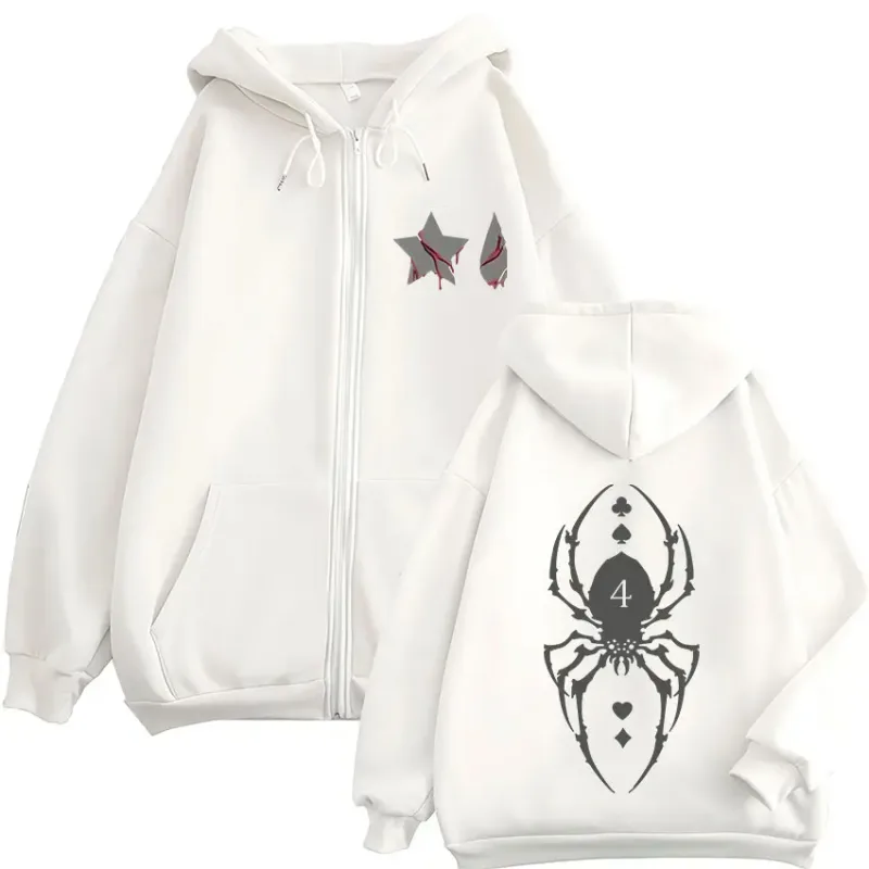 Japanese Anime Hunter X Hunter Spider Phantom Troupe Zipper Hoodies Men Women Casual Long Sleeves Zip Up Sweatshirts Jacket Coat
