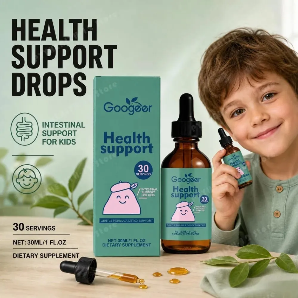 Googeer Kids Gut Health Drops Zeolite Vitamin B12 300mcg Methylcobalamin D3 Gentle Detox Immune Support 30 Servings 30ml