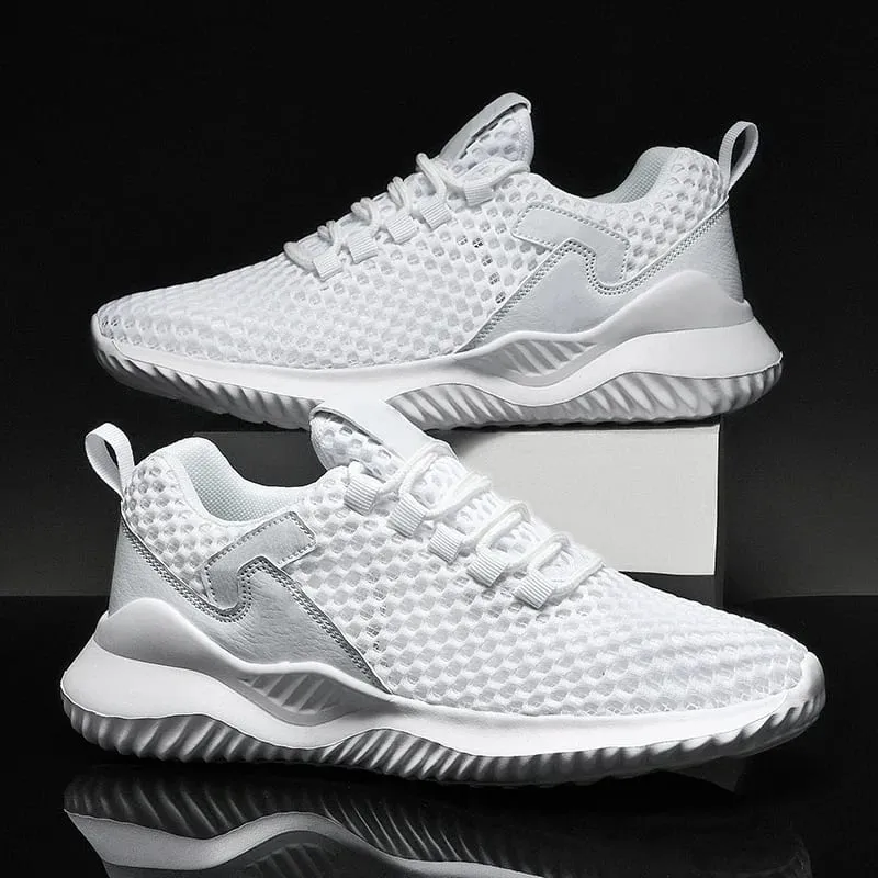 Men Women Casual Walking Shoes Retro Breathable Mesh Sneakers Comfortable Daily Work Footwear Non Slip Tennis Shoes EU 36-46