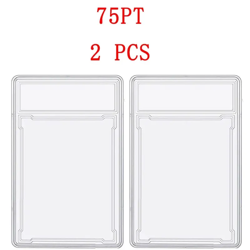 35/55/75/100PT Trading Cards Slab Label Grade Baseball Star Card Sleeves Protector Acrylic Hard Plastic Game Grade PTCG Gift Toy