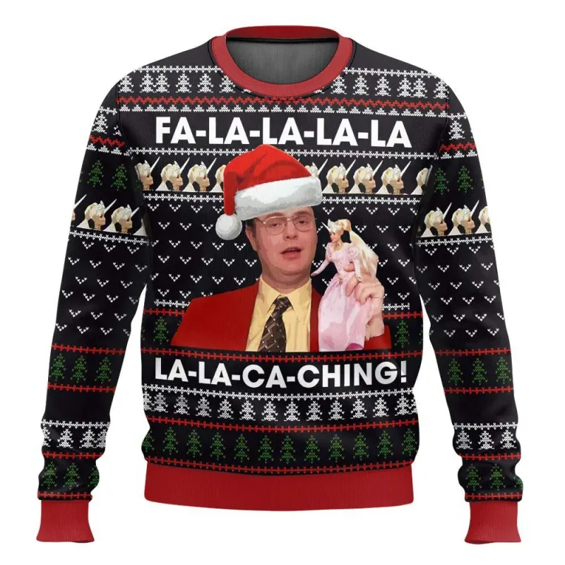 False The Office Ugly Merry Christmas Sweater 2025 New Fashion Men Oversized Hoodie Pullover Tops Winter Women Sweatshirt