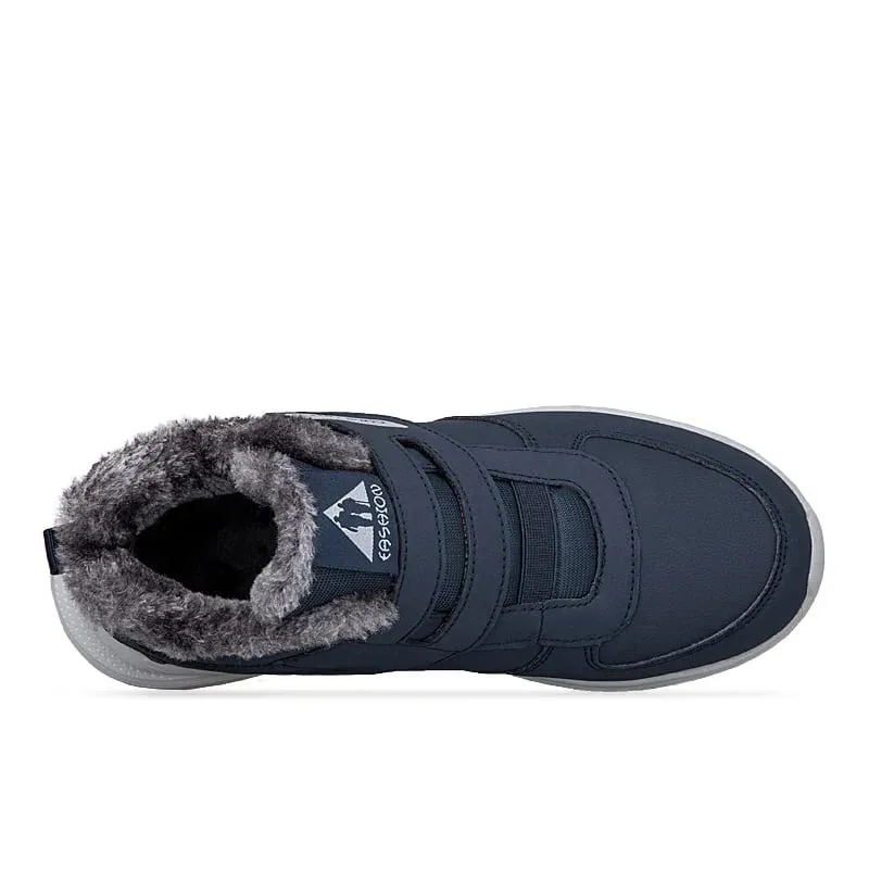 Inverno de pelúcia tornozelo tênis ortopédicos ajustável sapatos para diabéticos sapatos de caminhada esportes gancho e laço pés inchados polegar eversão